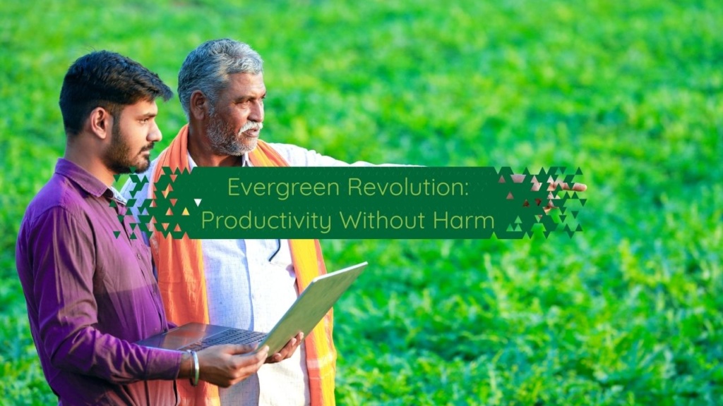 Agriculture scientist discussing sustainable farming with Indian farmers