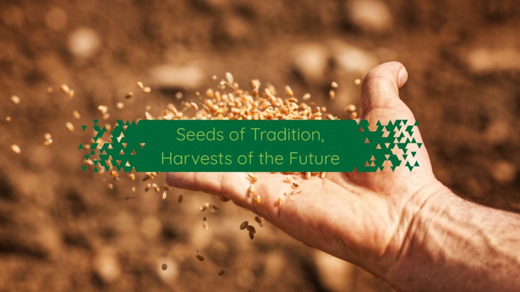 Hands holding green seedlings representing community-driven sustainable agriculture